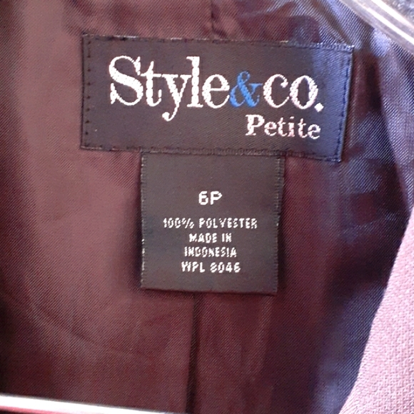 Style & Co blazer choc Brown jacket 6p New tag - Picture 2 of 4